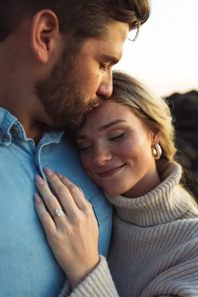 A couple in the late sun.